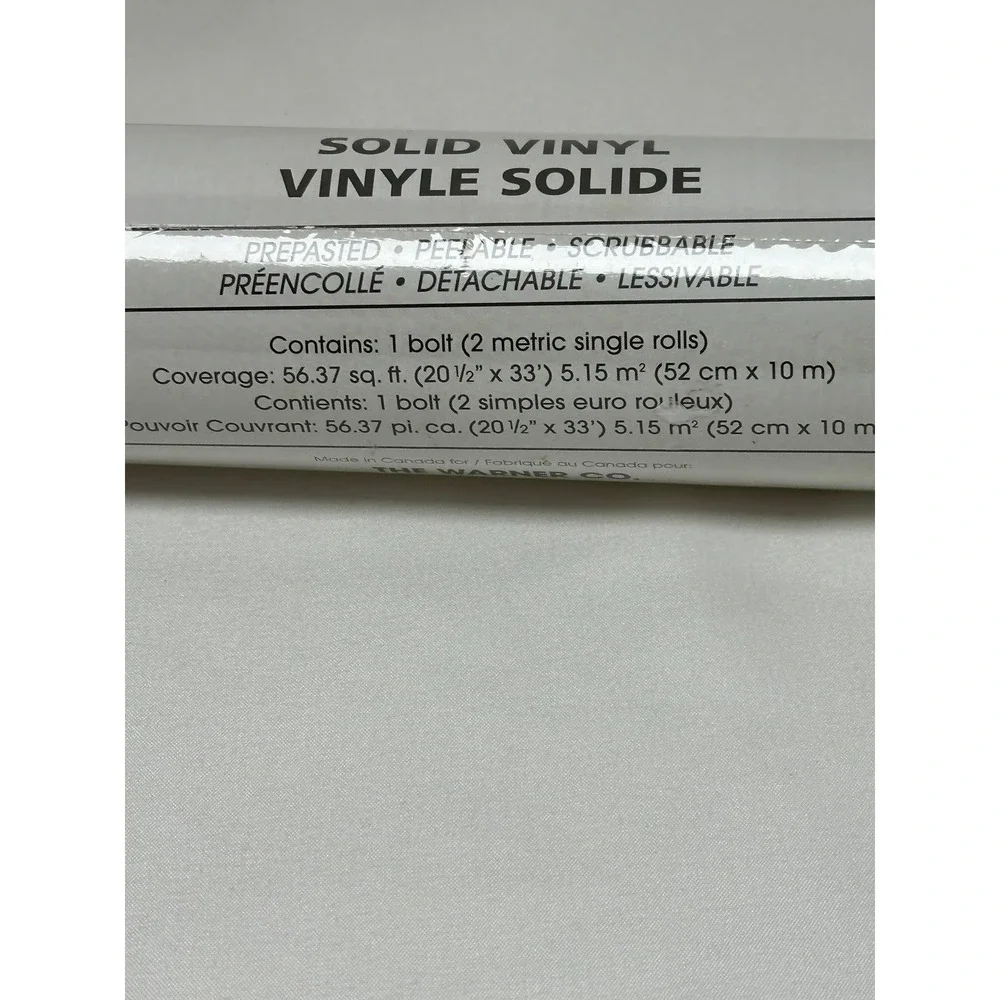 WARNER SOLID VINYL WALLPAPER LAB5161‎ GOLD TEXTURE PREPASTED PEELABLE SCRUBABLE